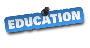 eğitim kavramı 3d illüstrasyon izole