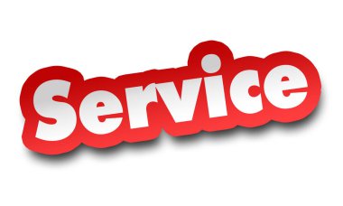 hizmet kavramı 3d illüstrasyon izole