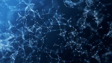 dijital bağlantı çizgileri konsepti 3d illüstrasyon