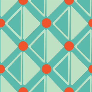 Vektör elmas ve üçgen şekiller Dikişsiz desen tekrar arka plan.