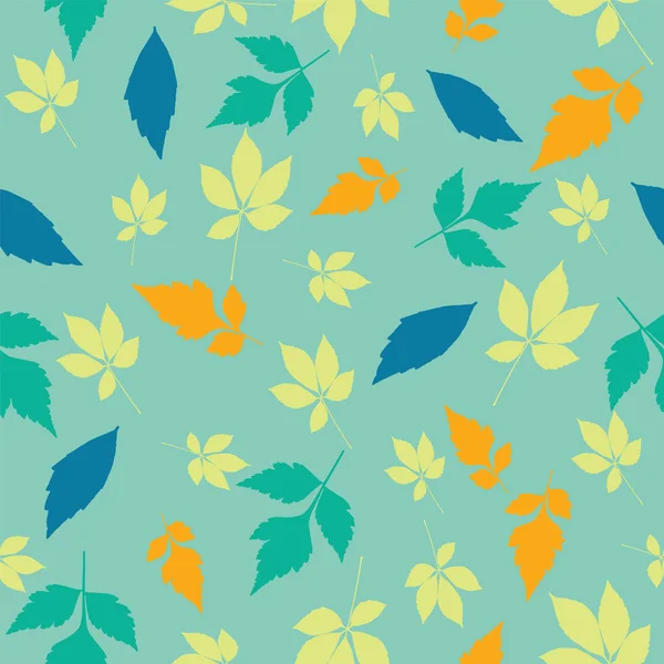 Vektor fallenden Herbst Blätter nahtlose Muster Hintergrund Vektorgrafiken