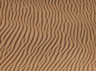 Çöldeki kum tepeleri.