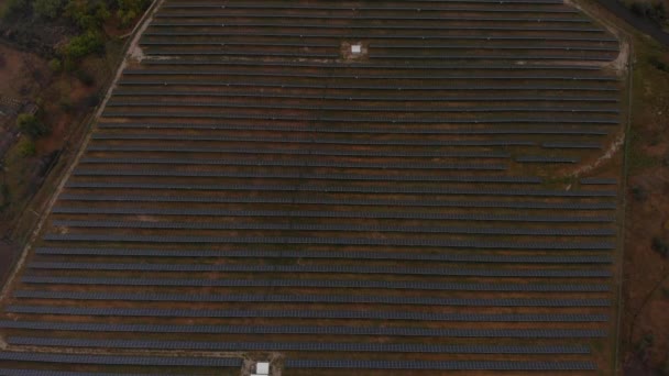 Los Paneles Solares Fotovoltaicos Absorben Luz Solar Como Fuente Energía — Vídeos de Stock