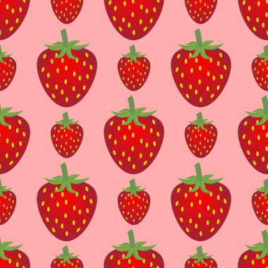 Yazıcı tasarımı için bir şablon olarak lezzetli çilek