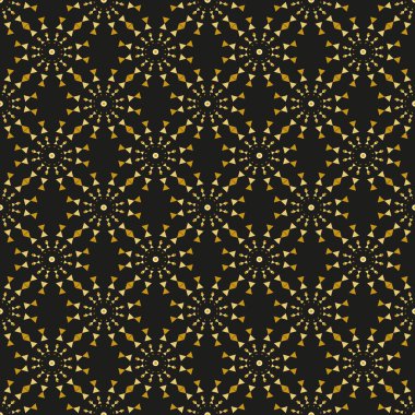 Siyah arkaplanda altın desenli soyut arkaplan