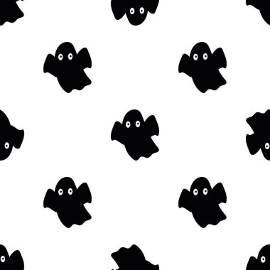 Cadılar Bayramı tasarımları için hayalet simgesi deseni