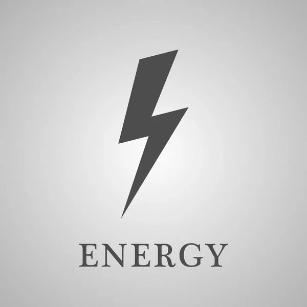 Energy Vector Icon Flat Design — Stock Vector