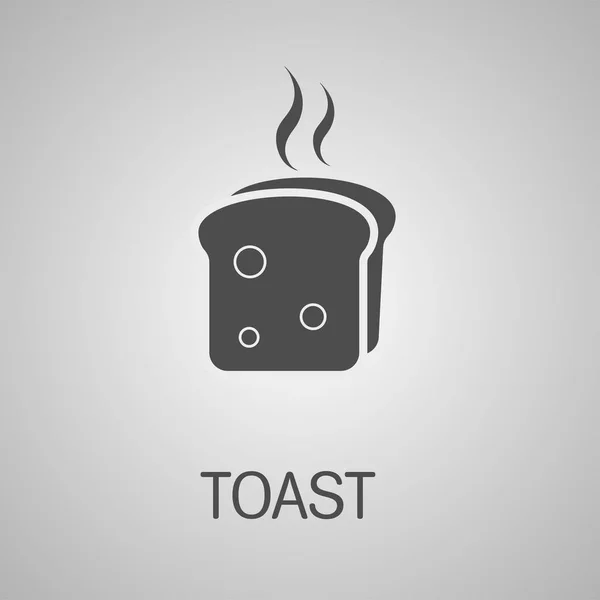 Brot Toast Vektorsymbol — Stockvektor