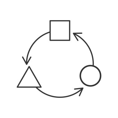 Değişen dünya görüşü tercih. Vektör simgesi.
