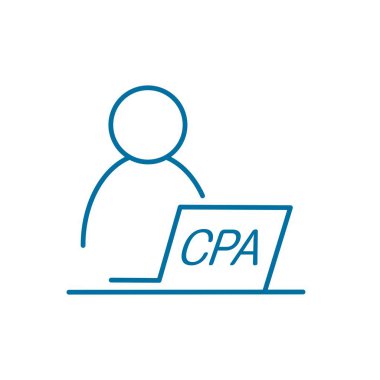 EBM yeminli mali müşavir kısaltma. Vektör simgesi.