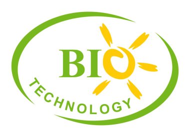 Biyoteknoloji. Vektör simgesi. Beyaz arka plan.