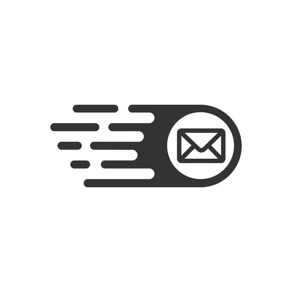 Envoi Courrier Messages Icône Vectorielle Isolée Sur Fond Blanc — Image vectorielle