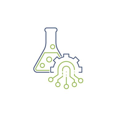 Karmaşık süreçleri izlemek ve yönetmek için operasyonel elektronik sistem. Beyaz arkaplanda izole edilmiş vektör doğrusal simgesi.