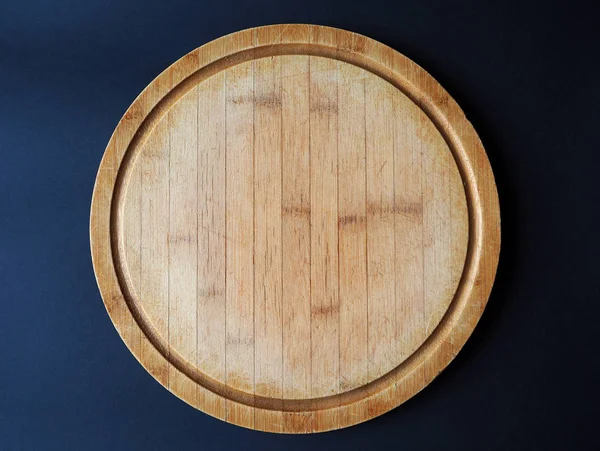 Okrągła Deska Cięcia Drewna — Zdjęcie stockowe
