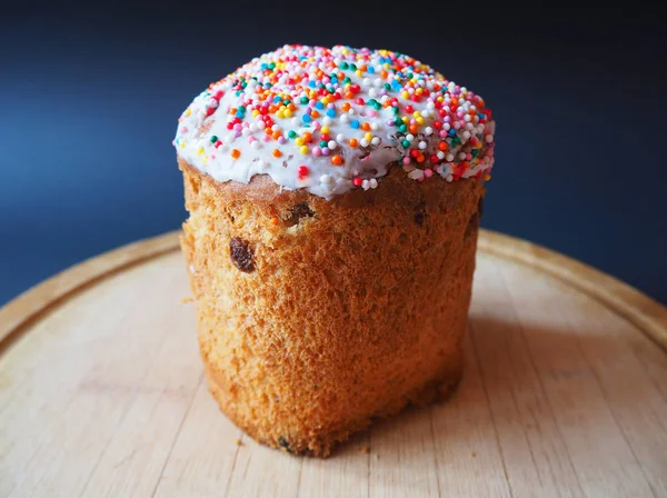 Gâteau Pâques Sur Planche Bois — Photo