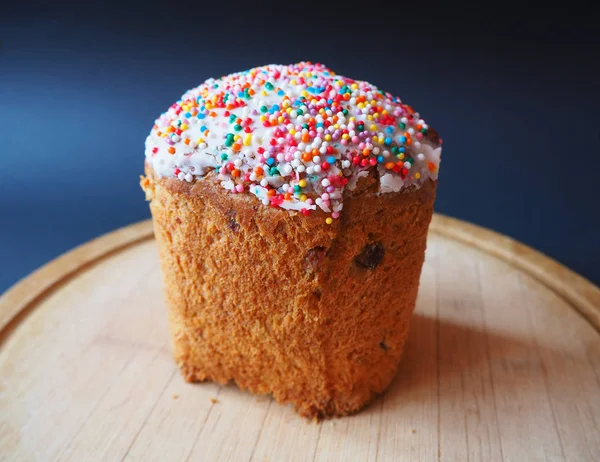 Gâteau Pâques Sur Planche Bois — Photo