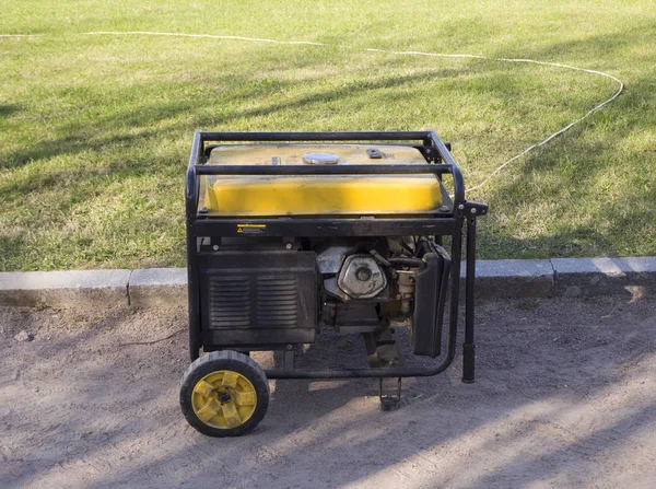 Portable Diesel Generator Street — Stock Photo, Image