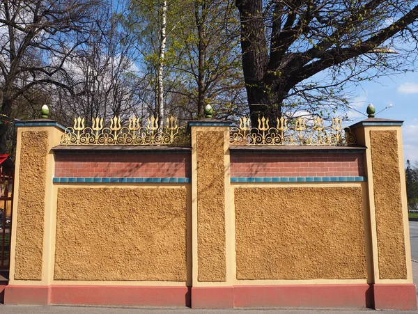Petersburg Rosja 2019 Zbliżenie Murów Ozdobnych Buddyjskiej Świątyni Datsan Gunzechoinei — Zdjęcie stockowe