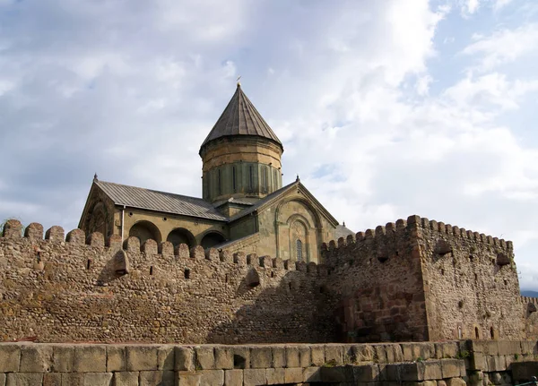 Svetitskhoveli Katedrali Cent Gürcistan Başkenti Tiflis Kuzeybatısında Gürcistan Tarihi Mtskheta — Stok fotoğraf