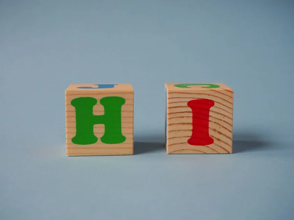 Alfabeto Madeira Abc Blocos Brinquedo Com Texto Crianças Isoladas Cubos — Fotografia de Stock