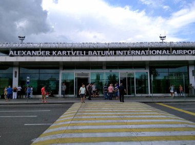 Batum, Gürcistan. 2018-09-08. Alexander Kartveli Batum Uluslararası Havaalanı, Batum'un 2 km güneyinde, Karadeniz kıyısında bir şehir ve Gürcistan'ın güneybatısında özerk bir cumhuriyet olan Acara'nın başkenti.