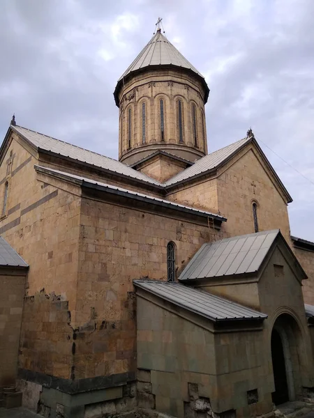 Old Eastern Orthodox Cathedral Svetitskhoveli Cathedral 11Th Cent Located Historic — Stok Foto