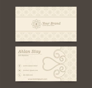 Mandala kartvizit şablonu