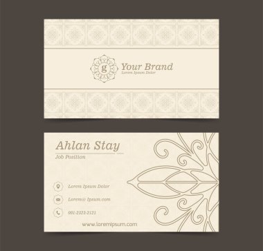 Mandala kartvizit şablonu