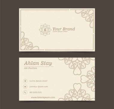 Mandala kartvizit şablonu