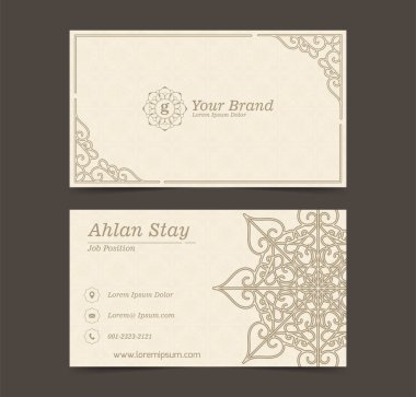 Mandala kartvizit şablonu