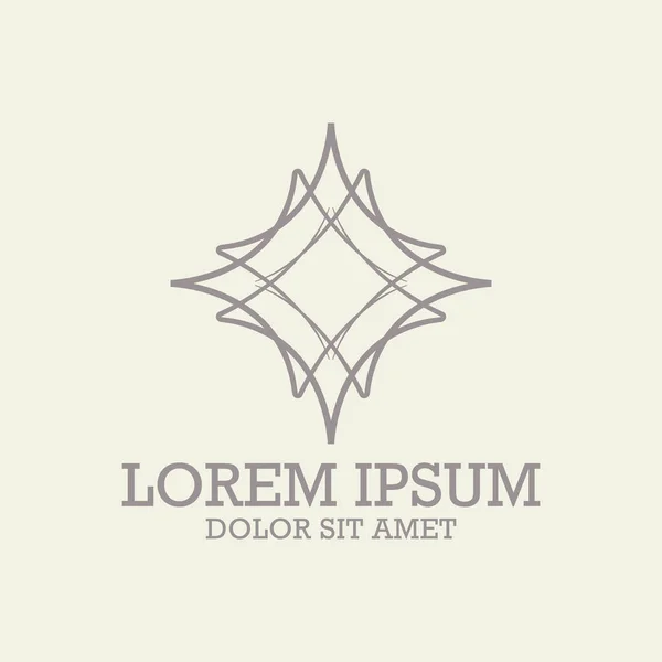 Logo Tasarımı Için Lüks Monogram Logo Şablonu Vektör Nesnesi — Stok Vektör