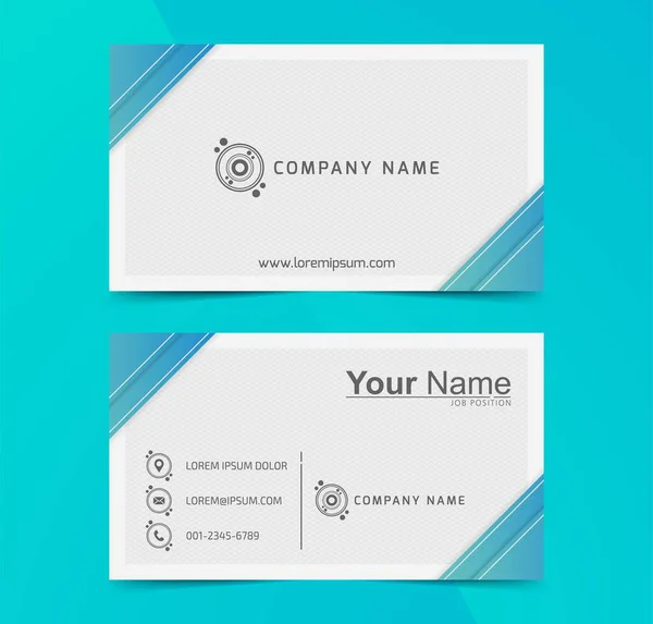 Abstract Gradient Visit Card Business Card Template — Stock Vector