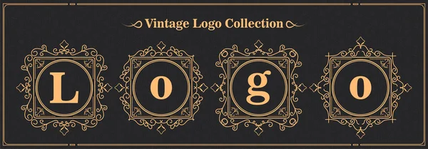 Luxury Logo Template Design Vector Illustration Royal Monogram Crest Brand — Stock Vector