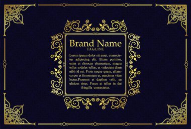 Lüks Süsleme Tırnak İşaretleri Çerçeve Vektörü şablon tasarımı ve metin için yer. Retro çerçeve yazı tahtası biçimini zenginleştirir.