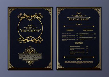 Süslü Ögelerle Menü Düzeni.