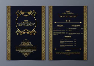 Süslü Ögelerle Menü Düzeni.