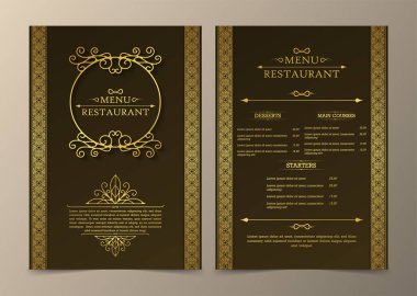 Süslü Ögelerle Menü Düzeni.