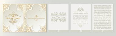 Klasik kitap taslakları ve tasarım - kapaklar ve sayfalar, klasik zengin çerçeveler, bölücüler, köşeler, sınırlar, lüks süsler ve dekorasyonlar, yaratıcı tasarım için güzel sayfalar.
