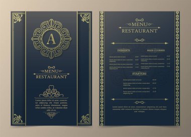 Süslü Ögelerle Menü Düzeni.