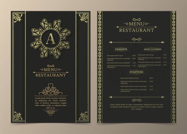 Süslü Ögelerle Menü Düzeni.