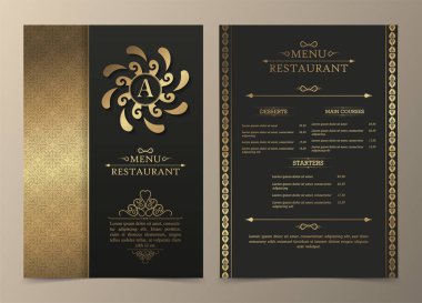 Süslü Ögelerle Menü Düzeni.