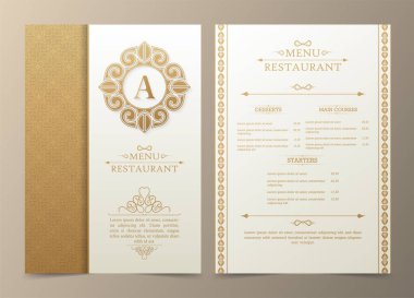 Süslü Ögelerle Menü Düzeni.