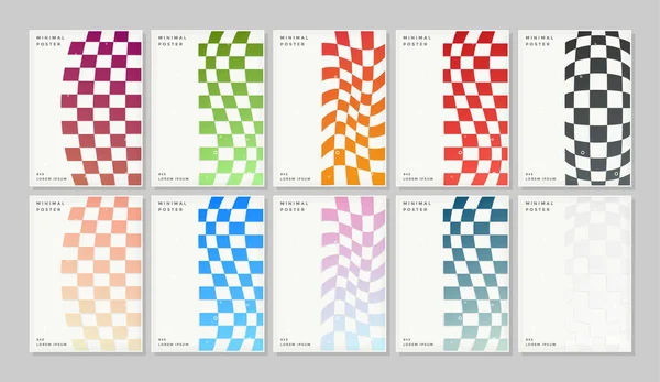 Set Abstracte Minimale Hoezen Ontwerp — Stockvector