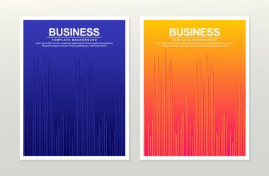 Minimalist kapak tasarımı, turuncu ve mavi soyut küp.