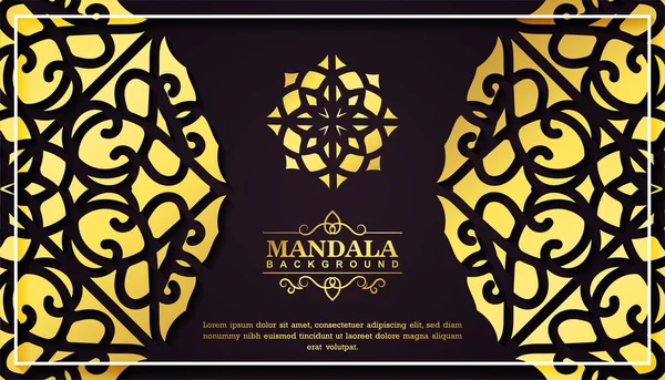 Concept Fond Mandala Luxe — Image vectorielle