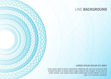 Soyut mavi geometrik çizgi arkaplanı