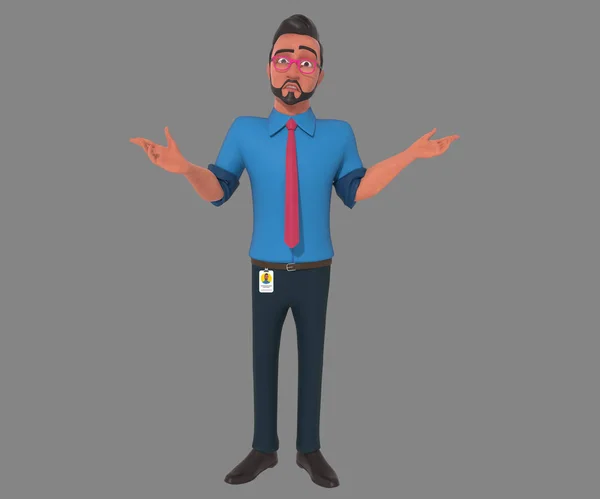 3D Character illustration, Business Man Avatar for promotion \