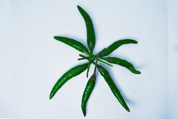 Chili on a white background — Stock Photo, Image