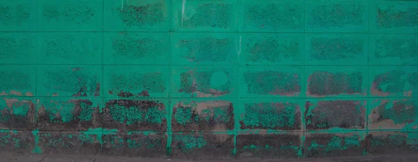 Green block wall pattern