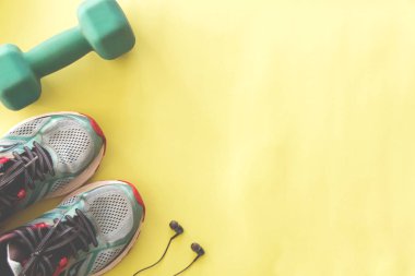 flatlay spor arka plan